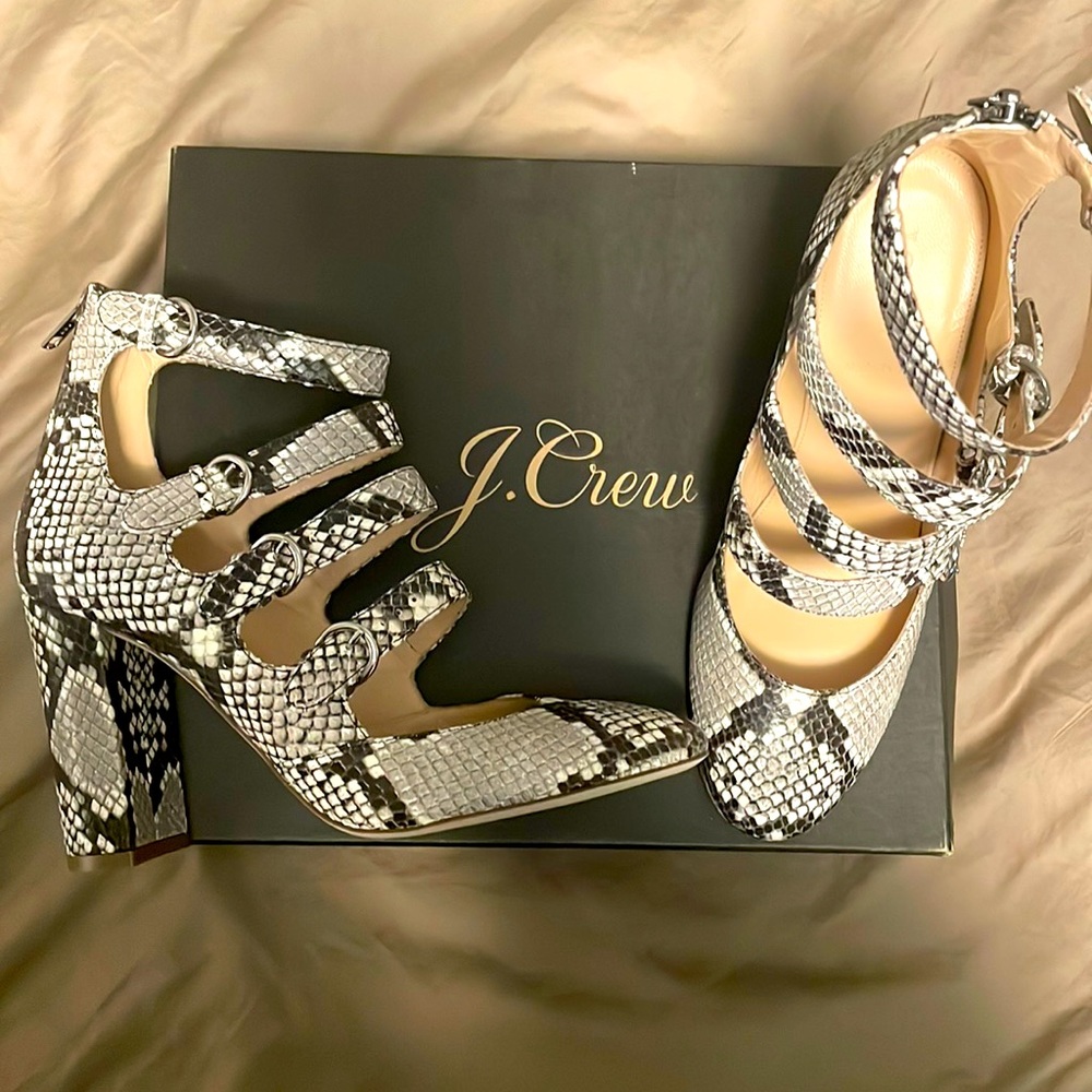 New J.Crew Multi-Strap Pumps